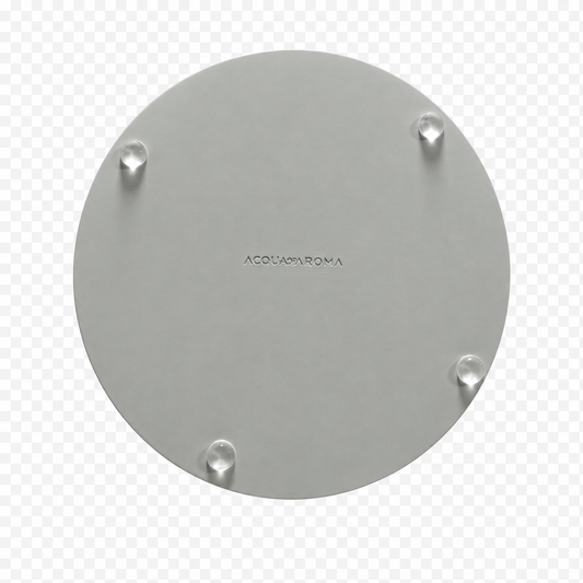 Bandeja Decorativa Redonda Dia a Dia Concreto Suave 16,5 cm Acqua Aroma
