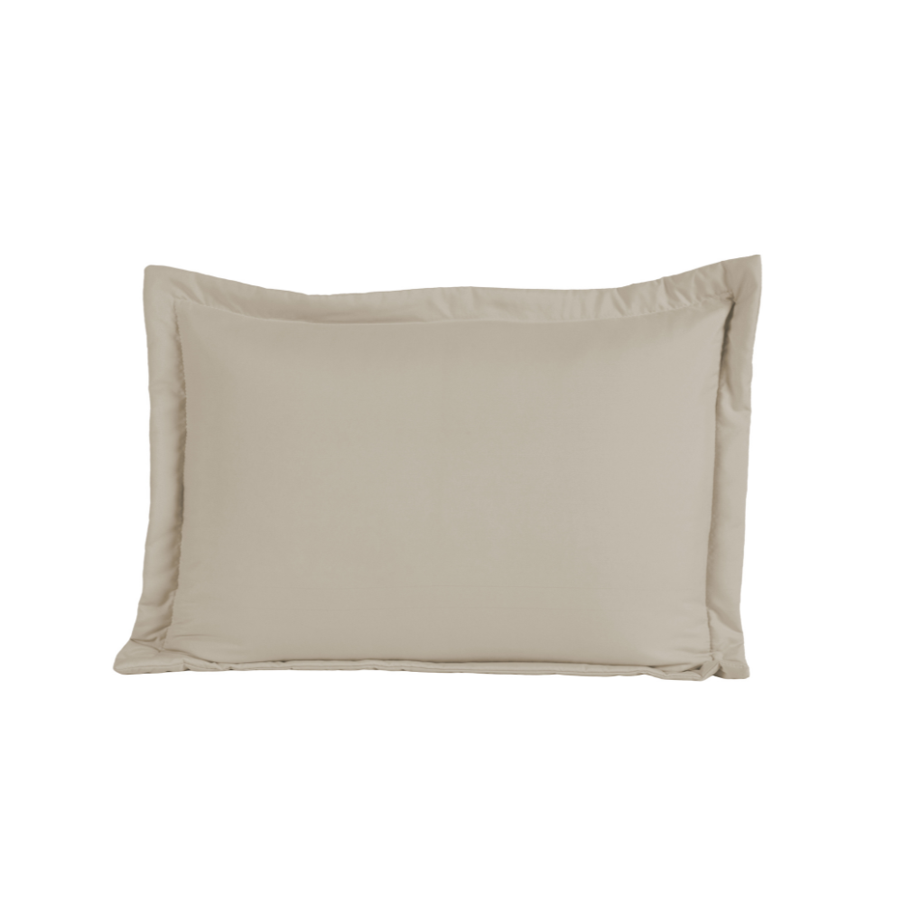 Porta-travesseiro Versatile Caqui 70x50cm Micropercal 300 Fios
