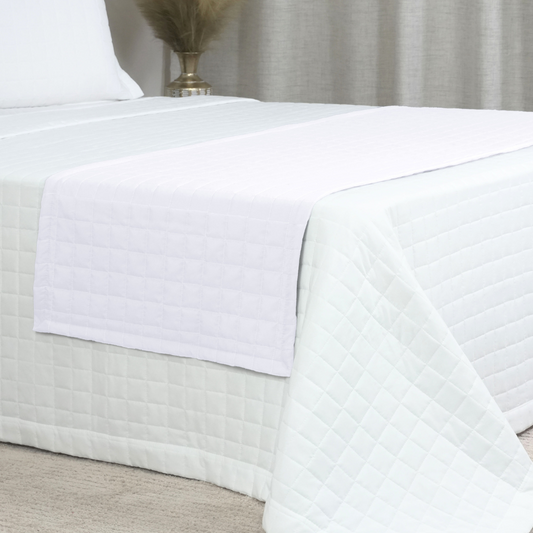 Peseira Copacabana King Branco Percal 300 Fios