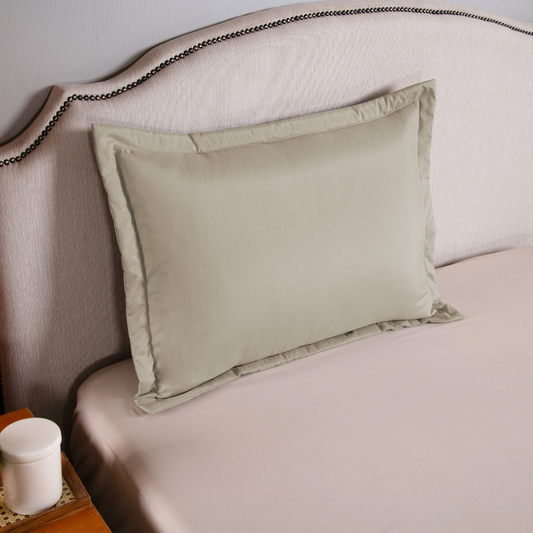 Porta-travesseiro Versatile Caqui 70x50cm Micropercal 300 Fios