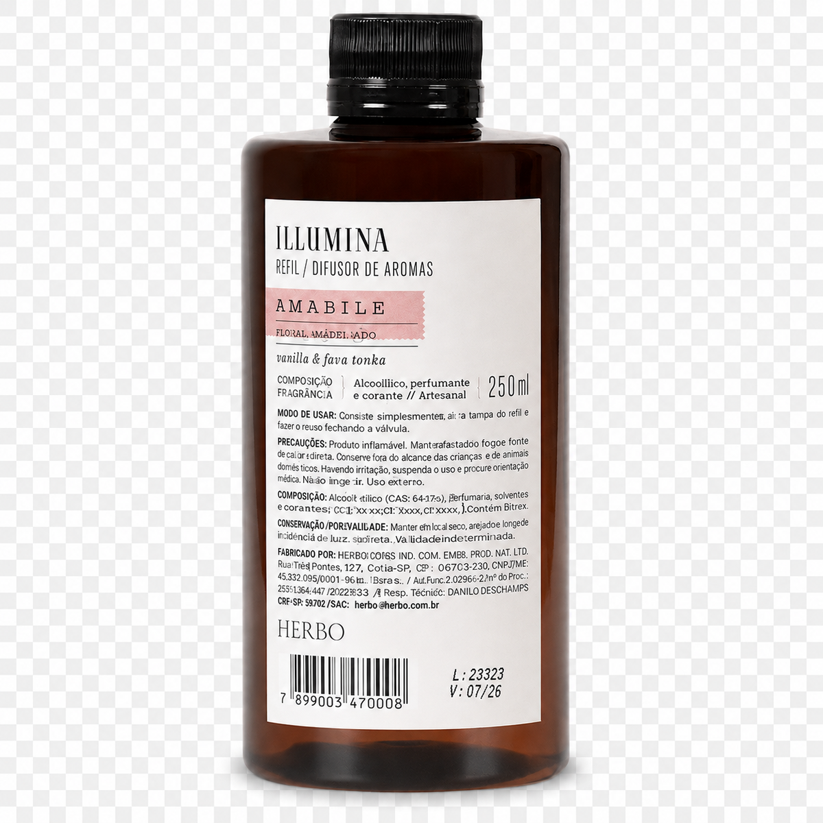 Refil para Difusor de Varetas Amabile 250 ml – Herbo