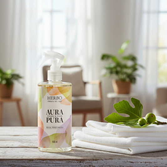 Água Perfumada Cedro e Figo 500ml – Herbo Linha Aura Pura