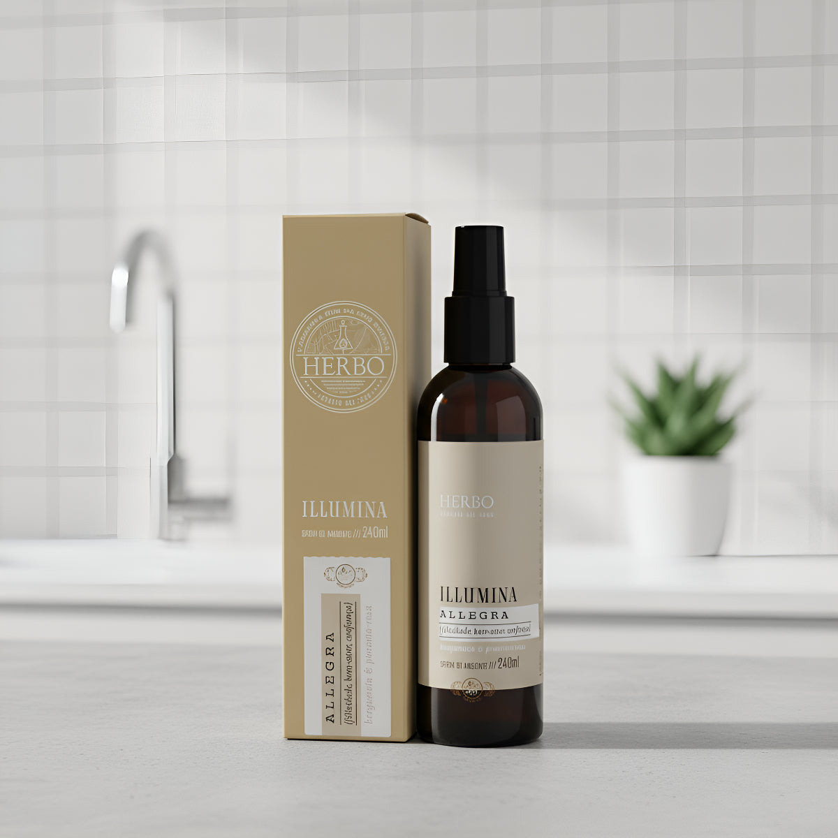 Home Spray Bergamota e Pimenta Rosa Allegra 240ml – Herbo Illumina