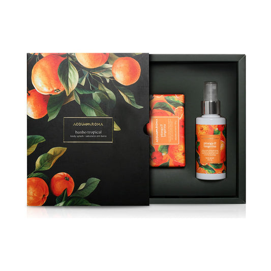 Kit Banho Tropical Pitanga e Tangerina – Acqua Aroma Linha Tropicaliza