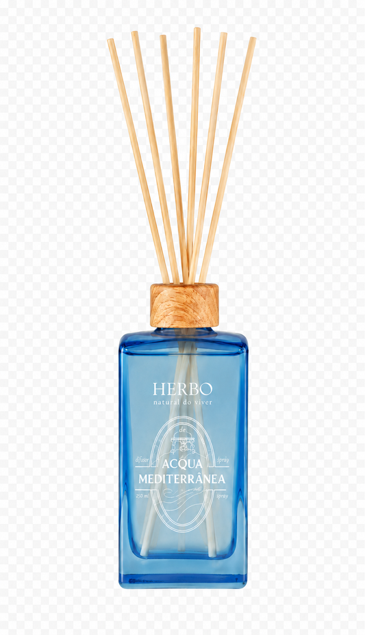 Difusor de Varetas Acqua Mediterrânea, 250 ml, da Herbo