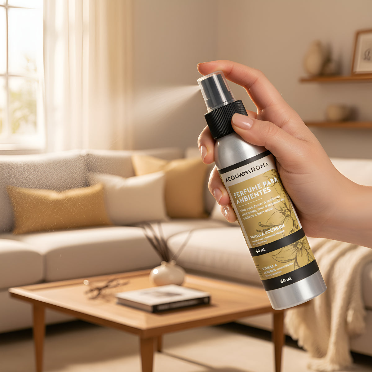 Home Spray Vanilla Bourbon 60ml – Acqua Aroma