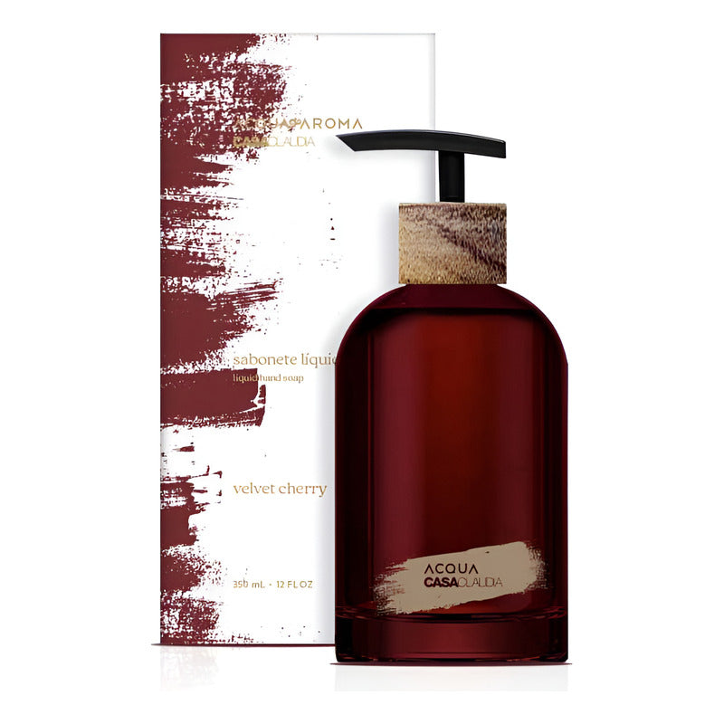 Sabonete Líquido Velvet Cherry 350ml – Acqua Aroma Casa Cláudia