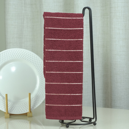 Kit 3 Panos de Copa Bonjour Vermelho 70cm x 45cm 100% Algodão Felpudo