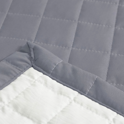 Peseira Copacabana King Cinza Percal 300 Fios