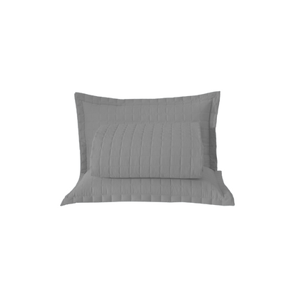 Kit Cobre-Leito Matelado Copacabana 3 Peças Queen Cinza Micropercal 300 Fios