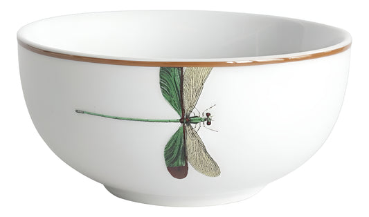 Bowl E Caneca Libélula Em Porcelana, Da L'hermitage