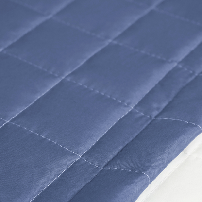 Peseira Copacabana King Azul Percal 300 Fios