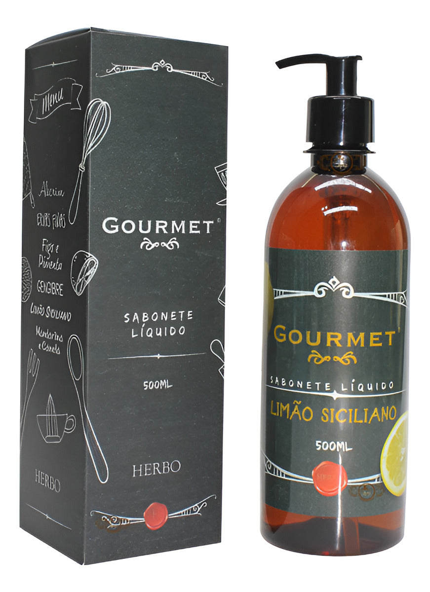 Sabonete Líquido Limão Siciliano 500ml – Herbo Linha Gourmet