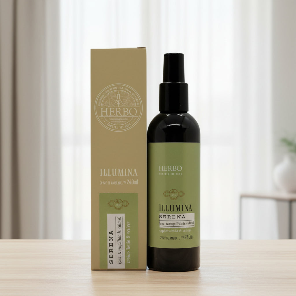 Home Spray Capim Limão e Vetiver Serena 240ml – Herbo Linha Illumina