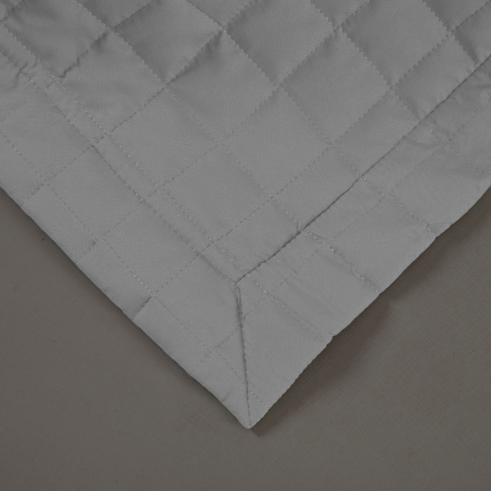 Kit Cobre-Leito Matelado Copacabana 3 Peças King Cinza Micropercal 300 Fios