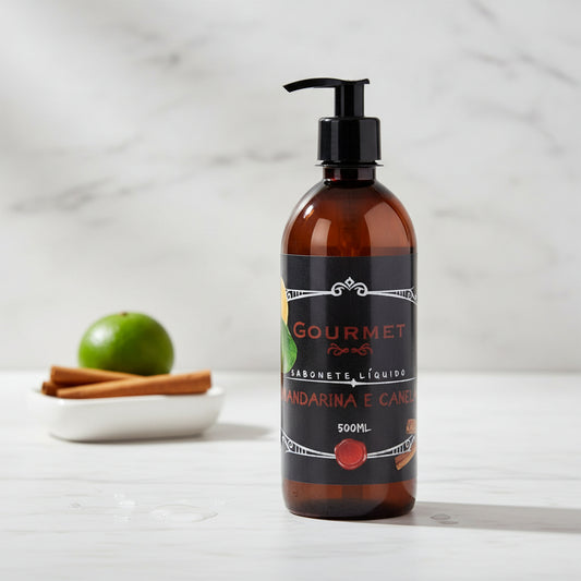 Sabonete Líquido Mandarina e Canela 500ml – Herbo Linha Gourmet