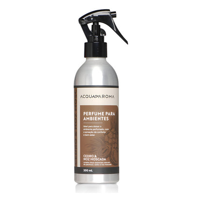 Home Spray Cedro e Noz Moscada 200ml – Acqua Aroma