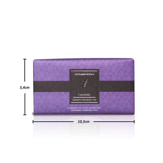 Sabonete Perfumado em Barra Lavanda 120g, Acqua Aroma