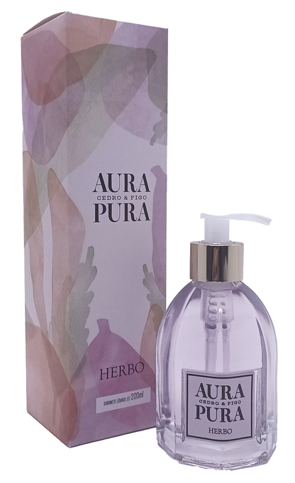 Sabonete Líquido Cedro e Figo 200ml – Herbo Linha Aura Pura