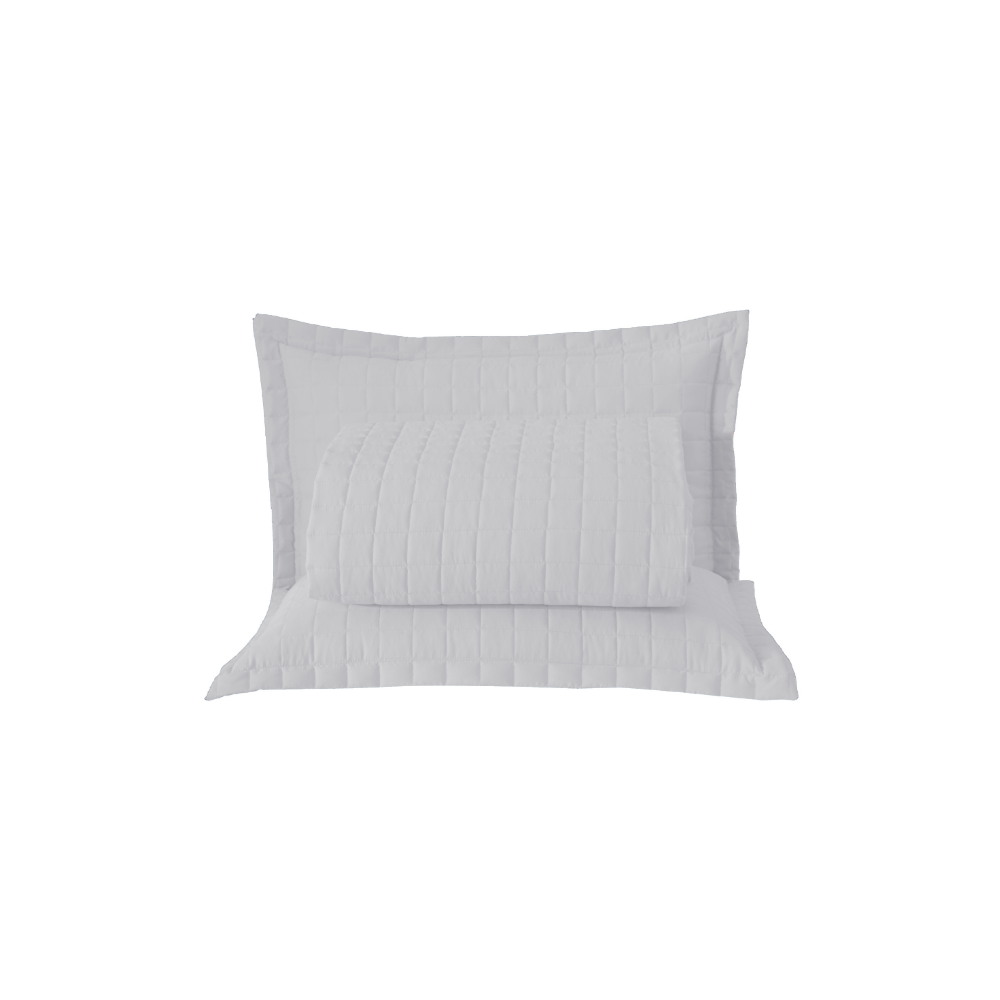 Kit Cobre-Leito Matelado Copacabana 3 Peças Queen Branco Micropercal 300 Fios