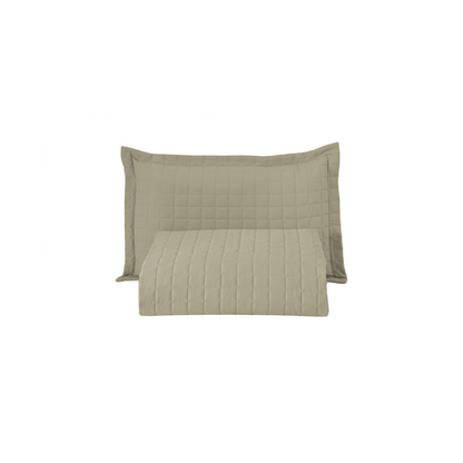 Kit Cobre-Leito Matelado Copacabana 2 Peças Solteiro Caqui Micropercal 300 Fios
