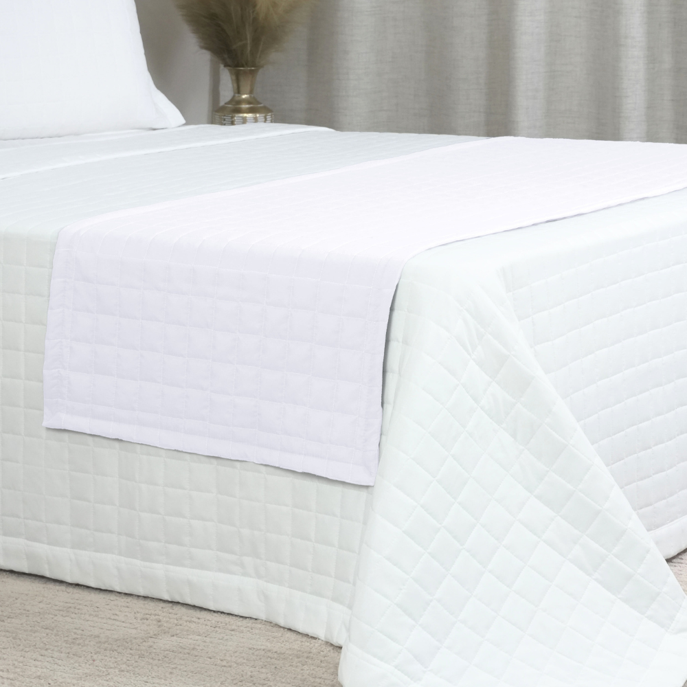 Peseira Copacabana King Branco Percal 300 Fios