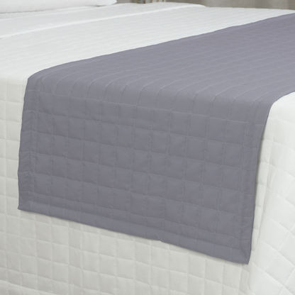 Peseira Copacabana King Cinza Percal 300 Fios