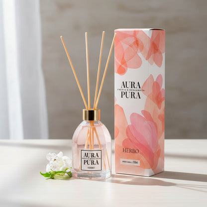 Difusor de Varetas Frésia e Bergamota 200ml – Herbo Linha Aura Pura