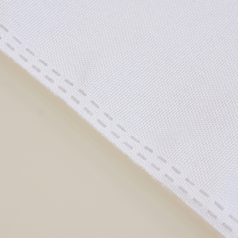 Kit com 4 Guardanapos Basic Brancos 35 x 35 cm em Tecido Oxford