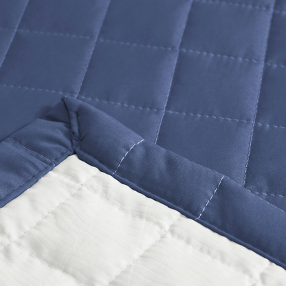 Peseira Copacabana King Azul Percal 300 Fios