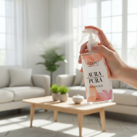 Água Perfumada Frésia e Bergamota 500ml – Herbo Linha Aura Pura