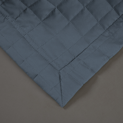 Kit Cobre-Leito Matelado Copacabana 3 Peças Queen Azul Micropercal 300 Fios
