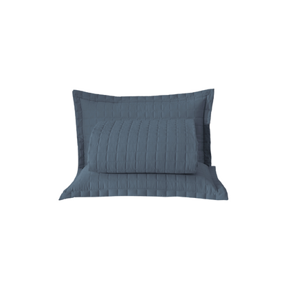 Kit Cobre-Leito Matelado Copacabana 3 Peças Casal Azul Micropercal 300 Fios