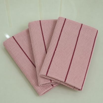 Kit 3 Panos de Copa Bonjour Rosa 70cm x 45cm 100% Algodão Felpudo
