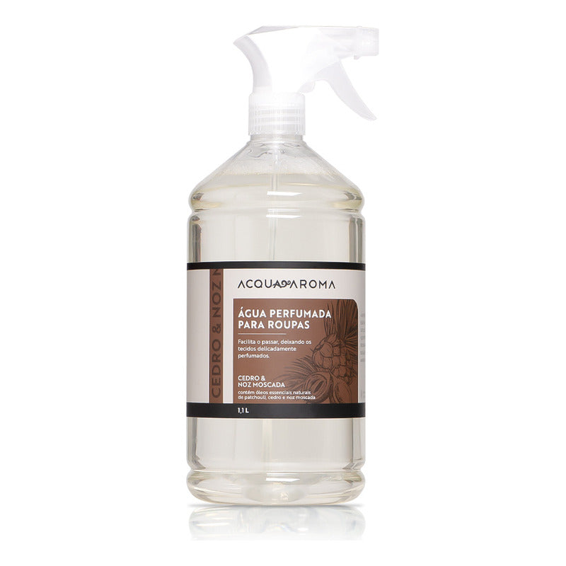 Água Perfumada Cedro e Noz Moscada 1,1L – Acqua Aroma