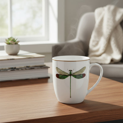 Caneca 340ml em Porcelana Libélula L’Hermitage
