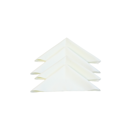 Kit com 4 Guardanapos Basic Palha 35 x 35 cm em Tecido Oxford