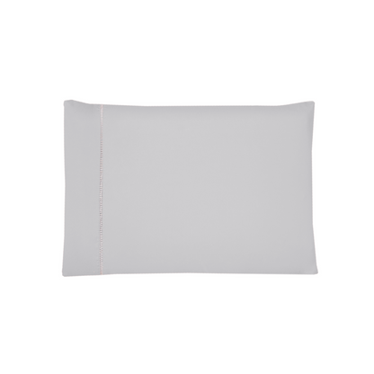 Par de Fronhas Versatile Cinza Ponto Palito 70x50cm Micropercal 300 Fios