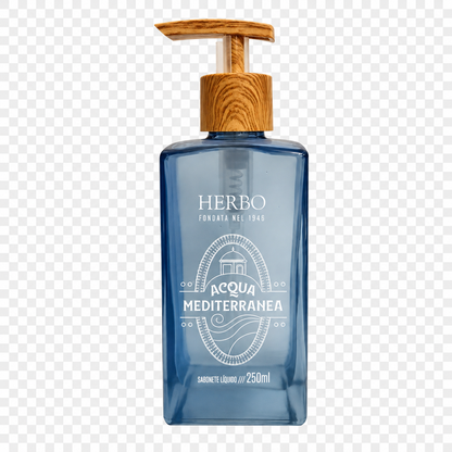 Sabonete Líquido Perfumado Acqua Mediterrânea 250ml, Herbo