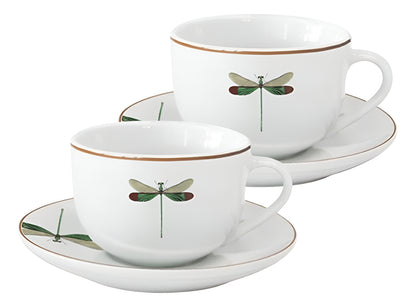 Jogo de 2 Xícaras de Café com Pires Libélula 80ml – L’Hermitage