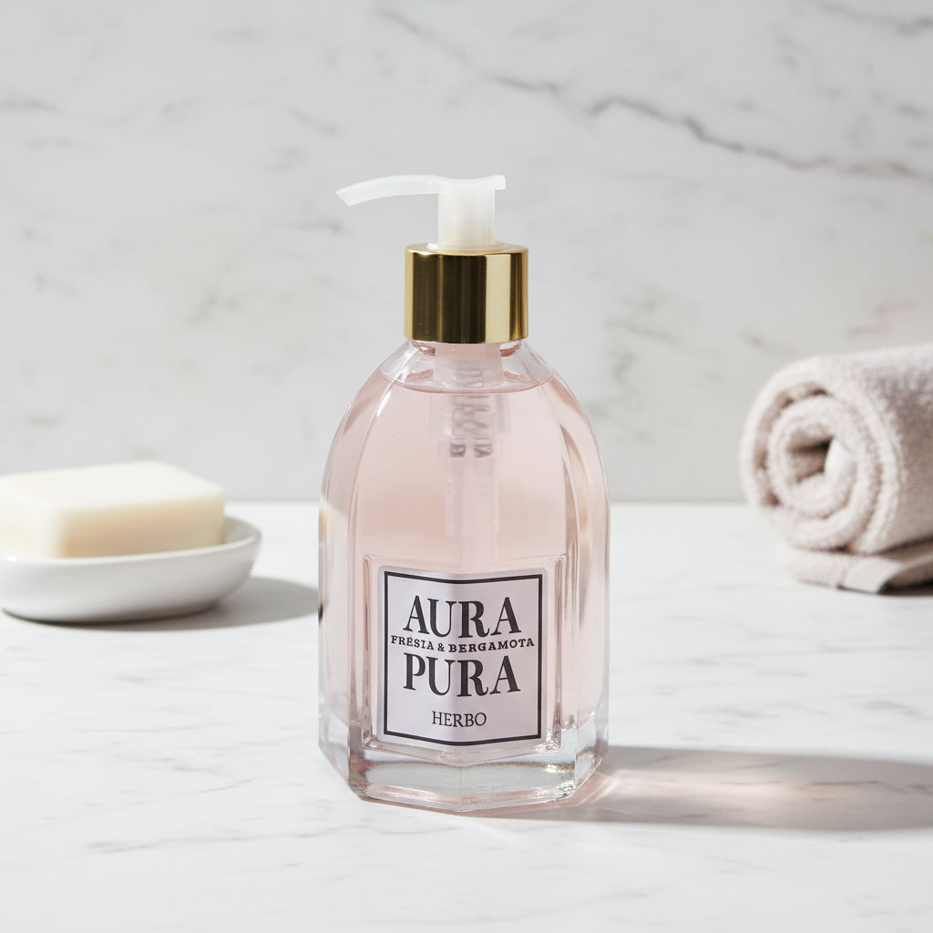 Sabonete Líquido Frésia e Bergamota 200ml – Herbo Linha Aura Pura