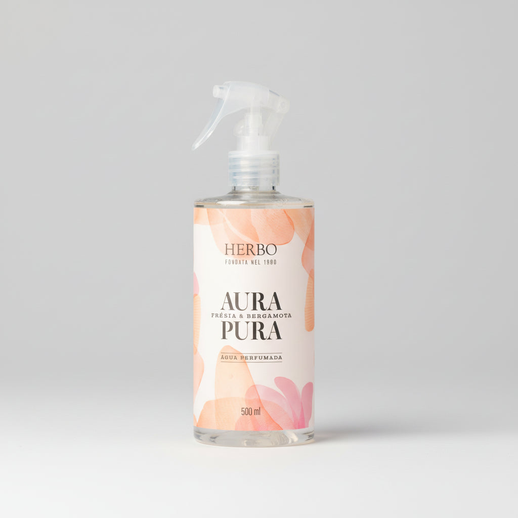Água Perfumada Frésia e Bergamota 500ml – Herbo Linha Aura Pura