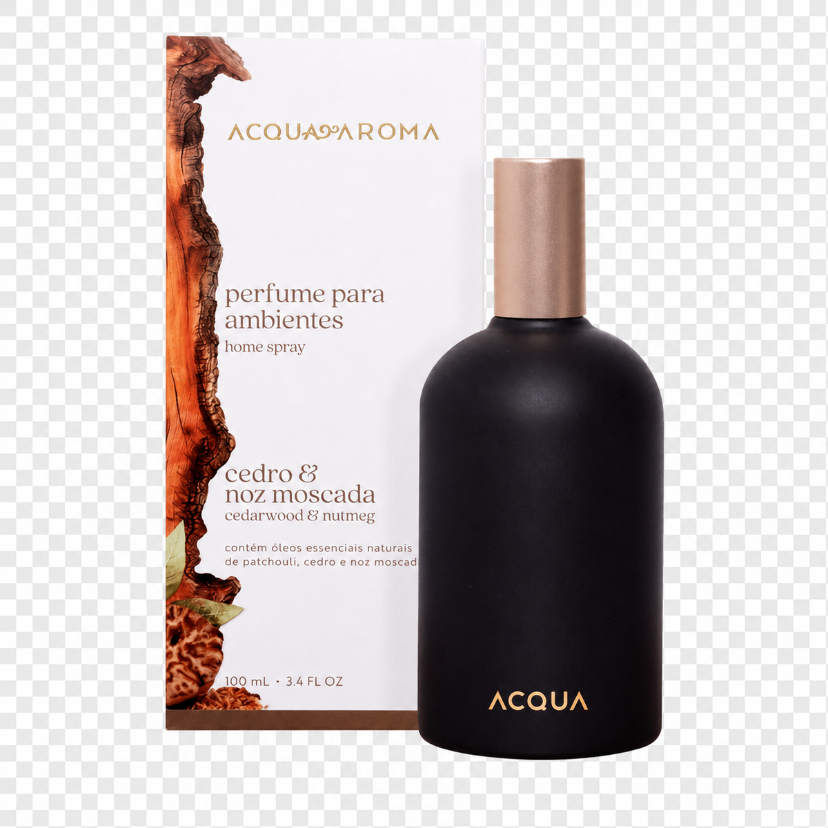 Perfume de Ambiente Home Spray Cedro e Noz-Moscada 100 ml – Acqua Aroma