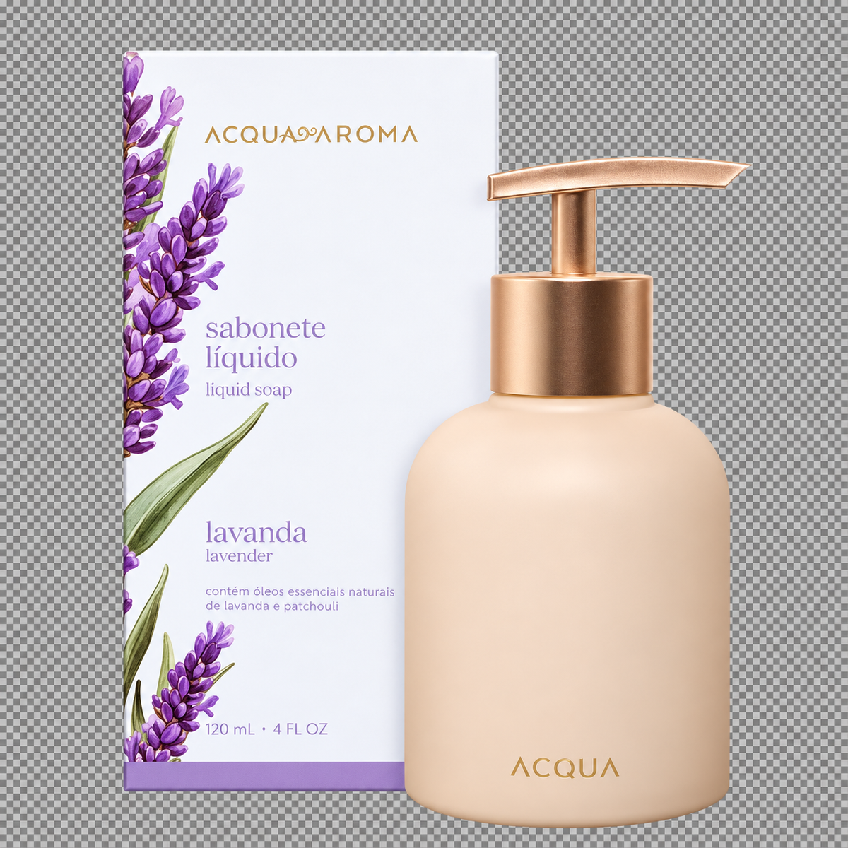 Sabonete Líquido Dia a Dia Lavanda 120 ml – Acqua Aroma