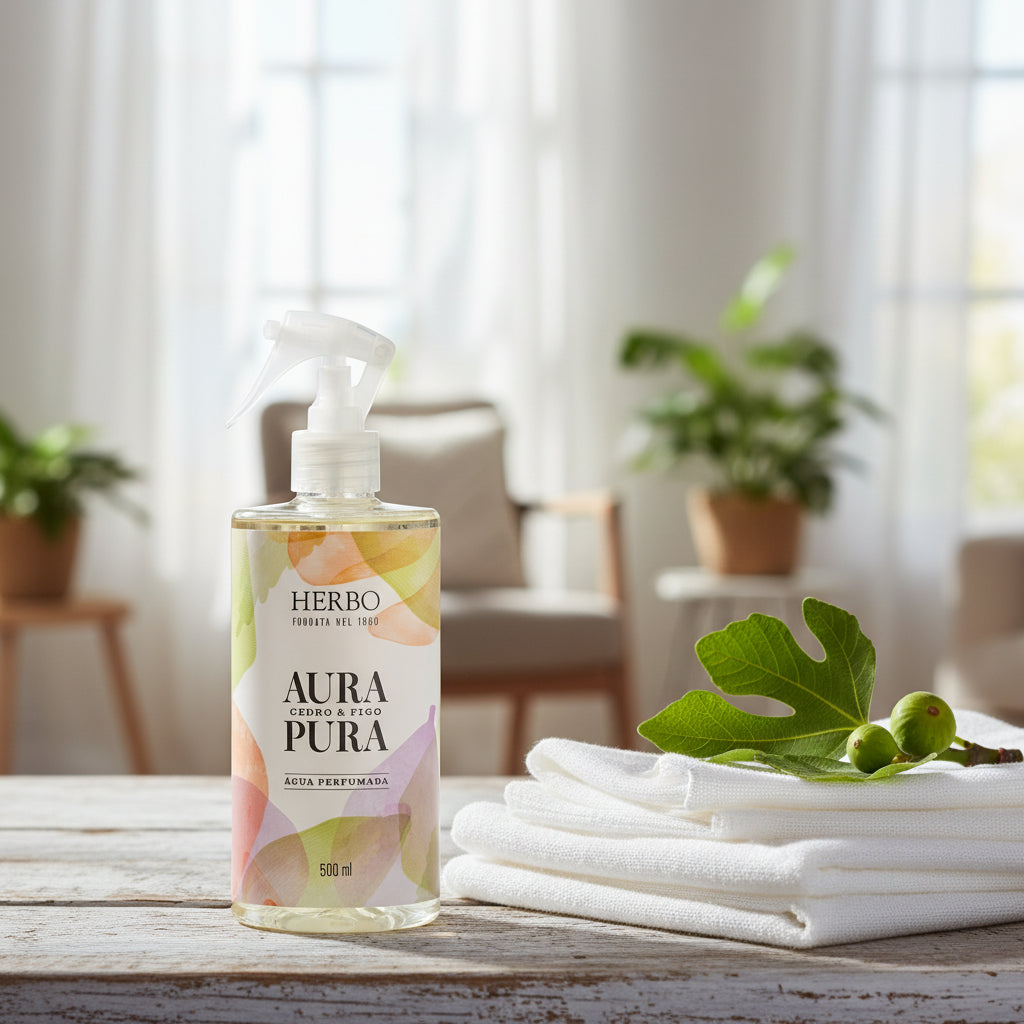 Água Perfumada Cedro e Figo 500ml – Herbo Linha Aura Pura