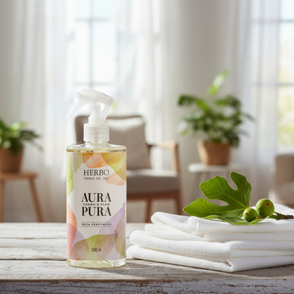 Água Perfumada Cedro e Figo 500ml – Herbo Linha Aura Pura