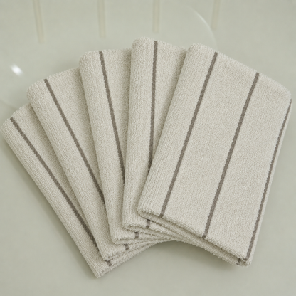 Kit 5 Panos de Copa Bonjour Palha 70cm x 45cm 100% Algodão Felpudo