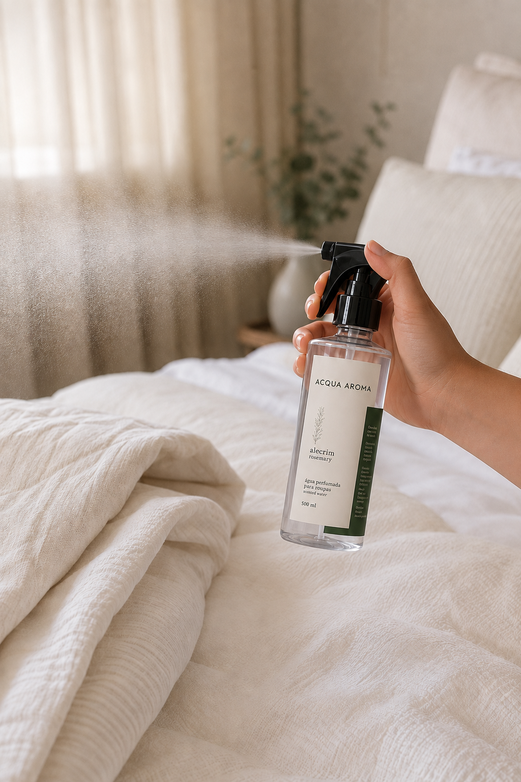 Água Perfumada para Roupas Alecrim Dia a Dia 500ml – Acqua Aroma  Descrição