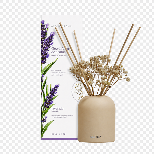 Difusor de Varetas Lavanda 120ml – Acqua Aroma