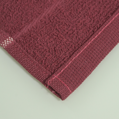 Kit 5 Panos de Copa Bonjour Vermelho 70cm x 45cm 100% Algodão Felpudo